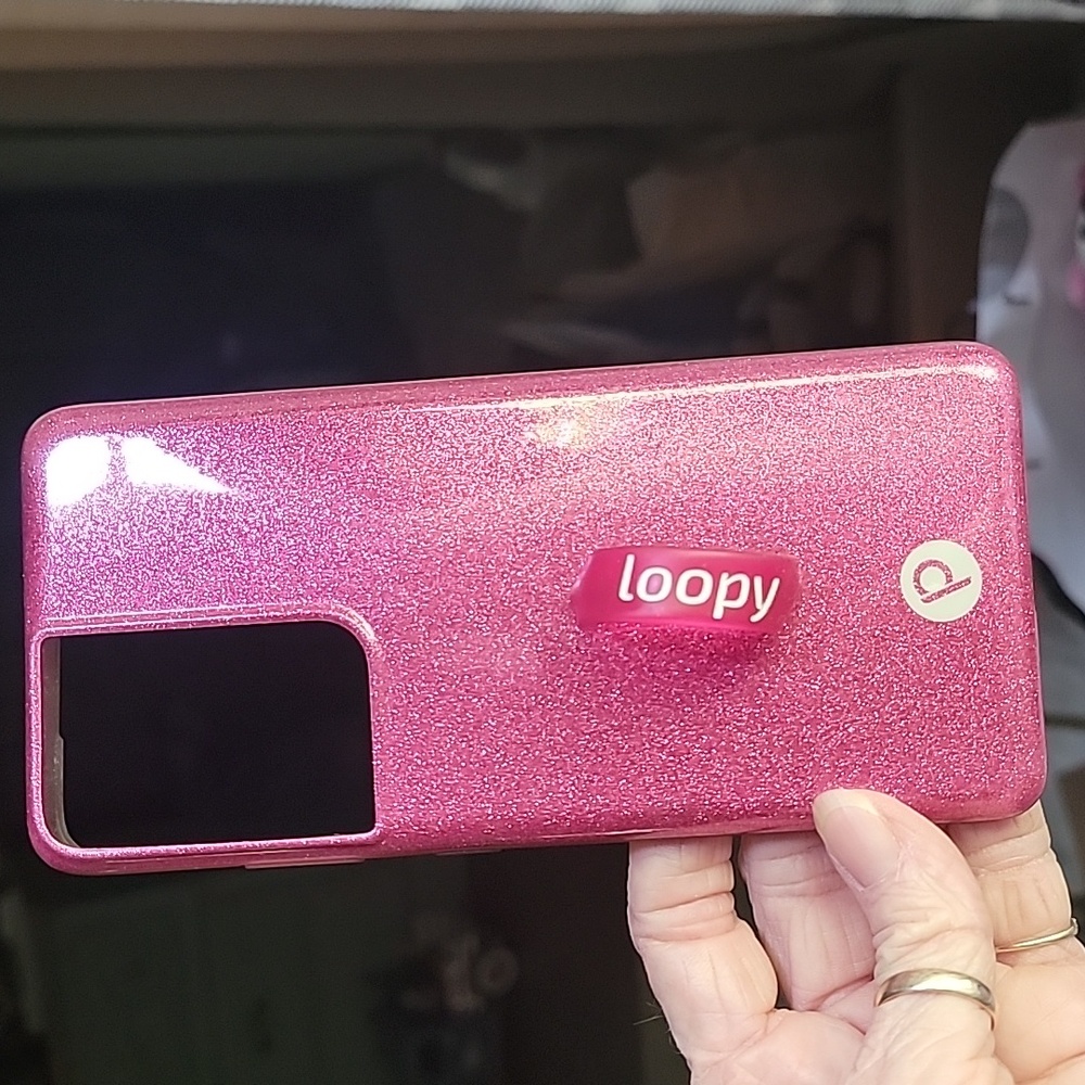Pink sparkle Samsung S21 Ultra Case